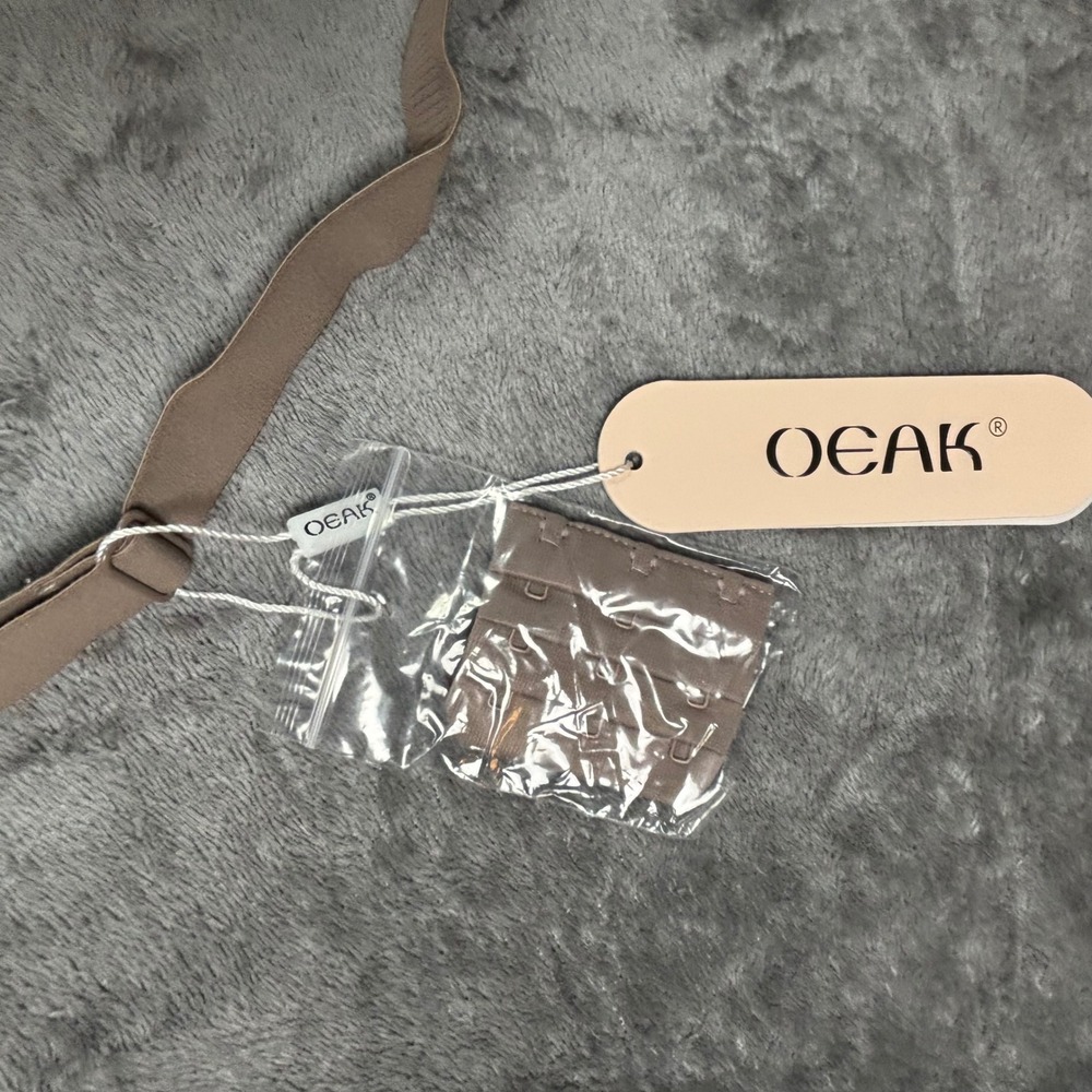 OEAK Women Tan Seamless Wireless Bra Removable Pads Nude Size Medium NWT - Picture 3 of 8